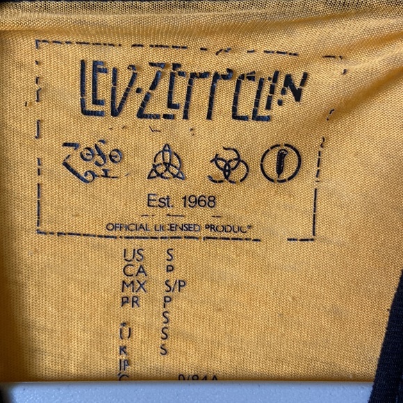 Led Zeppelin US Tour Ringer Tee - Picture 3 of 4